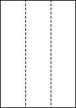 Ａ３縦長３面ミシン目入り用紙の図