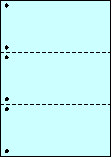 Ａ４カラーペーパー３面 穴－図