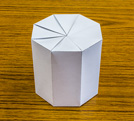 A4コピー用紙で作る八角柱