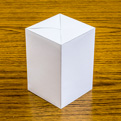 A4コピー用紙で作る　正四角柱