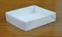 A4コピー用紙で作る　折り紙　トレー