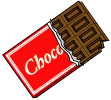 欠けた板チョコ
