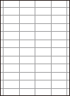 余白付き A4白紙　縦10面×横4面=40分割－図