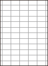 余白付き A4白紙　縦10面×横5面=50分割－図