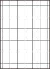 余白付き A4白紙　縦5面×横6面=30分割－図