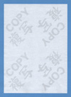 クリーンルーム用偽造防止用紙のコピーの写真