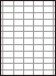 余白付き A4白紙　縦10面×横5面=50面　ミシン目用紙－図