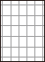 余白付き A4白紙　縦5面×横5面=25面　ミシン目用紙－図