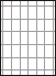 余白付き A4白紙　縦5面×横6面=30面　ミシン目用紙－図